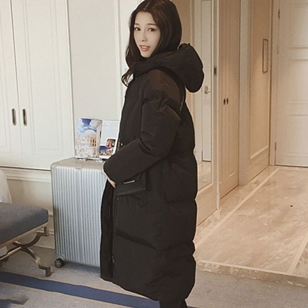 gothic black parkas women winter long cotton coat zipper pocket hooded warm outwear office lady korea school thicken plus size
gothic black parkas women winter long cotton coat zipper pocket hooded warm outwear office lady korea school thicken plus size
