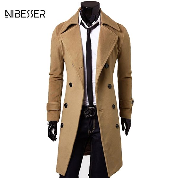 nibesser large size male long coat woolen men's long woolen coats casual fashion men slim coat 2019 new autumn and winter, Black
nibesser large size male long coat woolen men's long woolen coats casual fashion men slim coat 2019 new autumn and winter, Black