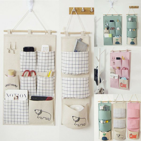 3/7 pockets wall hanging storage bag cosmetic toy organizer wardrobe linen bathroom storage pouch sundries organize basket
3/7 pockets wall hanging storage bag cosmetic toy organizer wardrobe linen bathroom storage pouch sundries organize basket