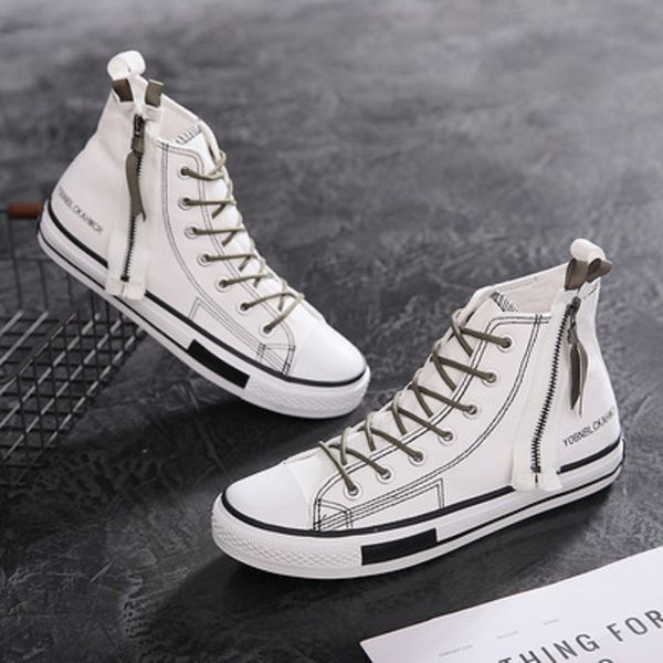 2019 new retro high-canvas women's shoes trend personality breathable flat-bottomed casual shoes, Black
2019 new retro high-canvas women's shoes trend personality breathable flat-bottomed casual shoes, Black