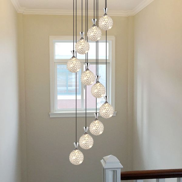 staircase long pendant light villa duplex floor living room restaurant modern suspension luminaire crystal pendantlamp e27 lamp
staircase long pendant light villa duplex floor living room restaurant modern suspension luminaire crystal pendantlamp e27 lamp