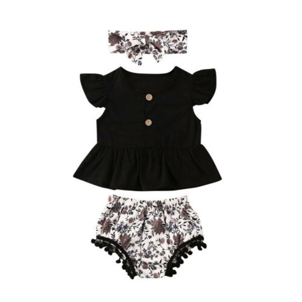 toddler infant newborn baby girl clothes set ruffles vest leopard flower bloomer shorts summer costumes, White
toddler infant newborn baby girl clothes set ruffles vest leopard flower bloomer shorts summer costumes, White