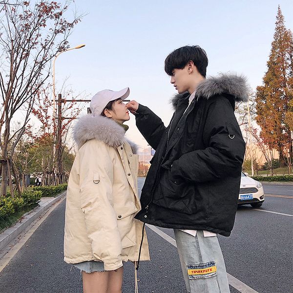 men's cotton clothing 2019 autumn and winter new warm solid color couple tooling cotton clothes youth trend men's clothing, Black
men's cotton clothing 2019 autumn and winter new warm solid color couple tooling cotton clothes youth trend men's clothing, Black