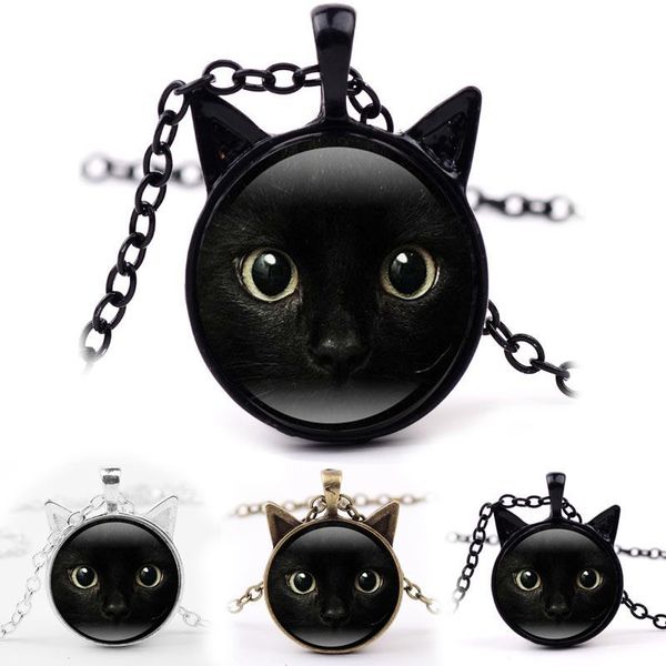 Black Cat Glass Cabochon Necklace Cat Ear Frame Pendant Necklaces Designer Necklace Fashion Jewlery Gift for Women Kids DROP SHIP 162596
Black Cat Glass Cabochon Necklace Cat Ear Frame Pendant Necklaces Designer Necklace Fashion Jewlery Gift for Women Kids DROP SHIP 162596
