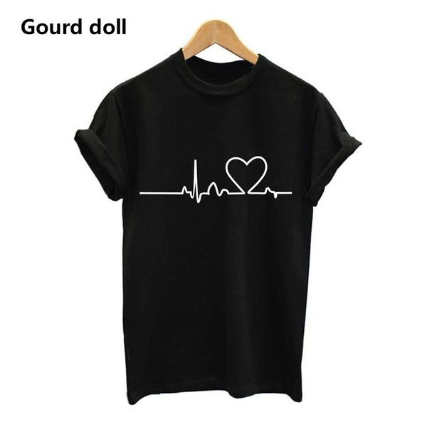 cotton harajuku heartbeat love printed women t-shirts casual summer short sleeve short sleeve t shirt women plus size female trend, White
cotton harajuku heartbeat love printed women t-shirts casual summer short sleeve short sleeve t shirt women plus size female trend, White