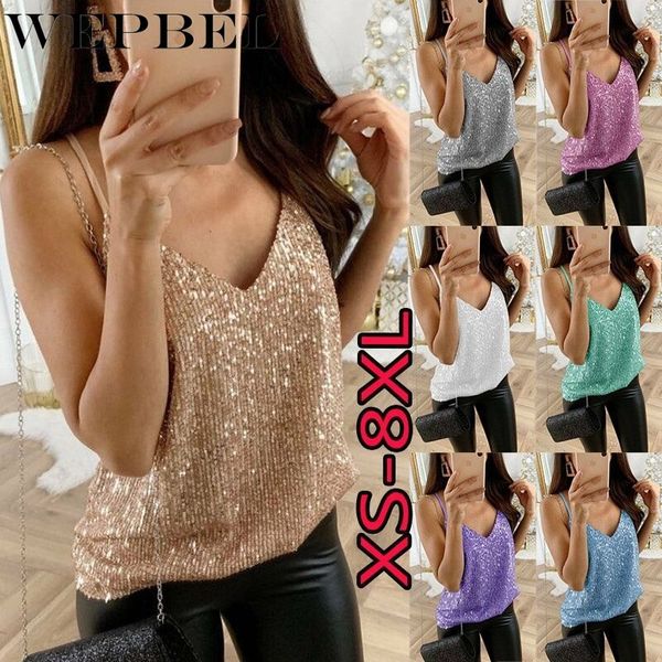 wepbel summer women sequin club beach blouse casual sleeveless loose t-shirt v-neck slim collect waist shirt, White
wepbel summer women sequin club beach blouse casual sleeveless loose t-shirt v-neck slim collect waist shirt, White