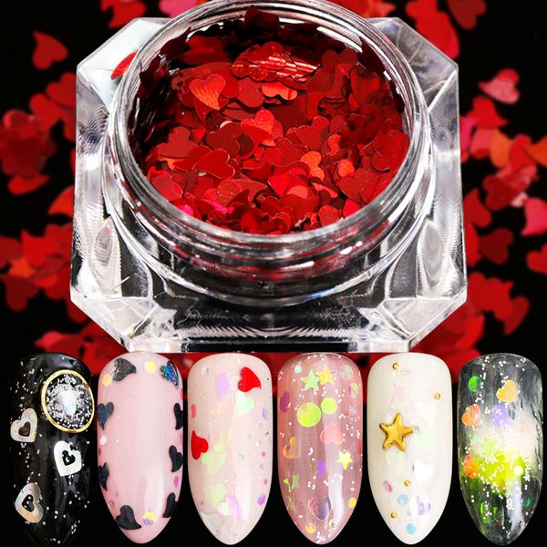 1box nail glitter sequins mermaid ab color red heart shape dust flakes laser paillette 3d sparkling slice decor ji678, Silver;gold
1box nail glitter sequins mermaid ab color red heart shape dust flakes laser paillette 3d sparkling slice decor ji678, Silver;gold