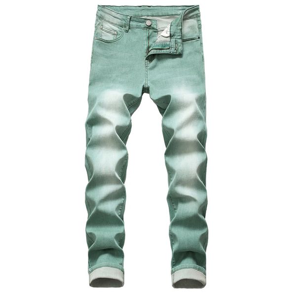 fashion washed mens skinny jeans 20ss green denim pants distressed street style homme biker jeans trousers bleached long pants, Blue
fashion washed mens skinny jeans 20ss green denim pants distressed street style homme biker jeans trousers bleached long pants, Blue