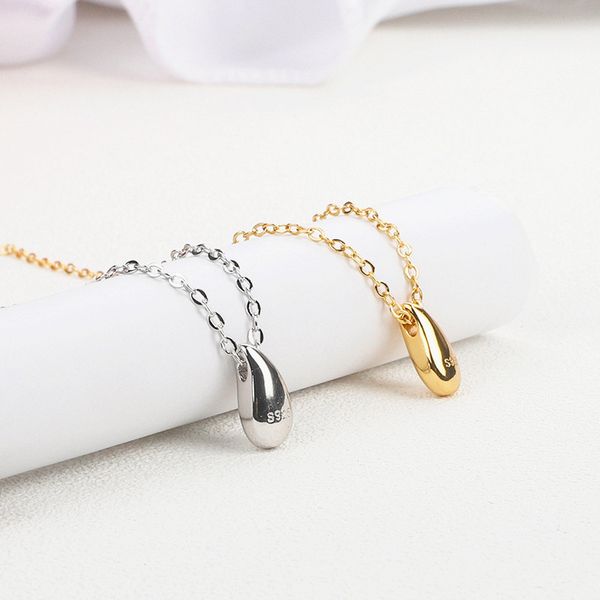 new simple water drop pendant necklaces for women korean temperament chic chain choker collars fashion jewelry all match, Golden;silver
new simple water drop pendant necklaces for women korean temperament chic chain choker collars fashion jewelry all match, Golden;silver