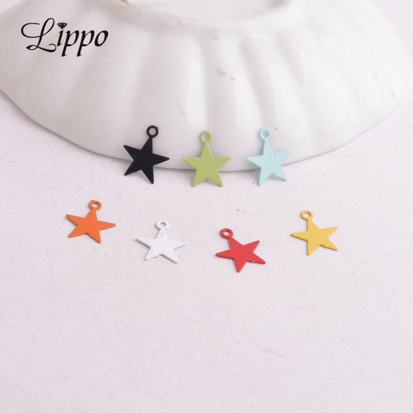 100pcs/lot ac7495 colorful small star charm filigree five-pointed star pendant connector fermoirs pour fabrication bijoux, Bronze;silver
100pcs/lot ac7495 colorful small star charm filigree five-pointed star pendant connector fermoirs pour fabrication bijoux, Bronze;silver