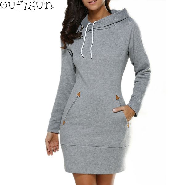 oufisun autumn winter vintage women's dress 2019 package hip long sleeve hooded dresses fashion pocket short dress vestidos, Black;gray
oufisun autumn winter vintage women's dress 2019 package hip long sleeve hooded dresses fashion pocket short dress vestidos, Black;gray
