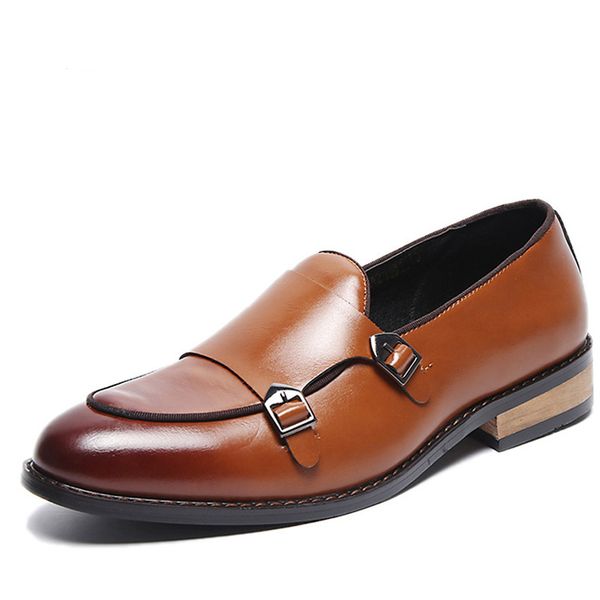 pointed toe dress shoes fashion buckle slip-on loafers business formal footwear big size 37-48 male wedding party shoes, Black
pointed toe dress shoes fashion buckle slip-on loafers business formal footwear big size 37-48 male wedding party shoes, Black