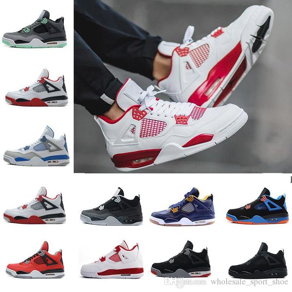 2018 Wholesale top quality 4 Men Basketball Shoes sneakers sports 4s white cement Bred Fire red Size 8.0-13
2018 Wholesale top quality 4 Men Basketball Shoes sneakers sports 4s white cement Bred Fire red Size 8.0-13