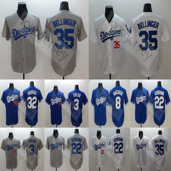 Los Angeles Men's Dodgers Jerseys Cody Bellinger Clayton Kershaw Sandy Koufax Manny Machado Chris Taylor Blue White Grey Baseball Jersey
Los Angeles Men's Dodgers Jerseys Cody Bellinger Clayton Kershaw Sandy Koufax Manny Machado Chris Taylor Blue White Grey Baseball Jersey