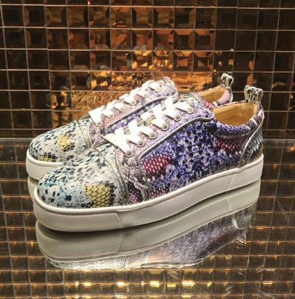 2019 new young men red bottom sneakers low shoes men red sole shoes rantulow orlato snake leather sneaker low men trainers flat35-46, Black
2019 new young men red bottom sneakers low shoes men red sole shoes rantulow orlato snake leather sneaker low men trainers flat35-46, Black