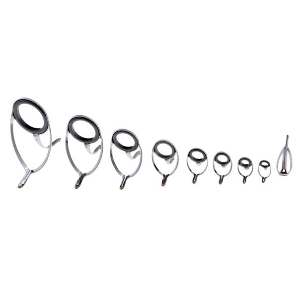 9 pcs fishing rod guide set rod building repair hard corrosion resistance rod guides ring tip hooks
9 pcs fishing rod guide set rod building repair hard corrosion resistance rod guides ring tip hooks