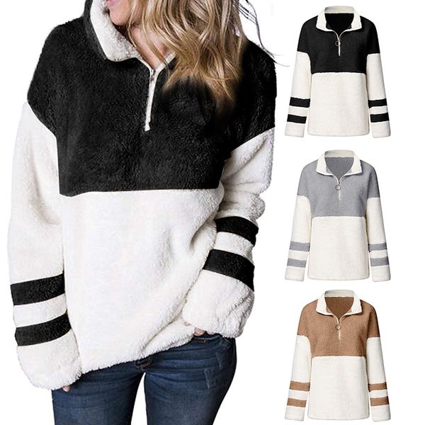 women autumn&winter warm thicken sweatshirts casual all-match loose female high-collar long sleeves plush sweatshirt, Black
women autumn&winter warm thicken sweatshirts casual all-match loose female high-collar long sleeves plush sweatshirt, Black