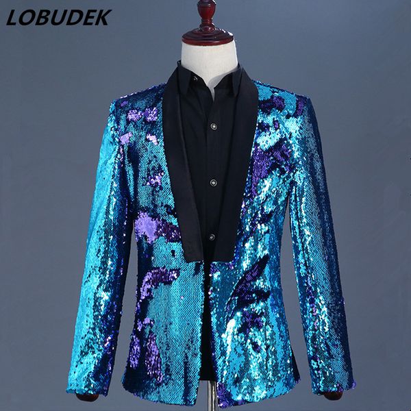 purple blue sequins men jackets blazers formal prom male singer host stage costume wedding groom master performance outerwear, White;black
purple blue sequins men jackets blazers formal prom male singer host stage costume wedding groom master performance outerwear, White;black