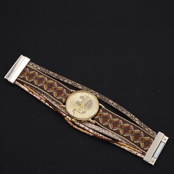 wellmore women watches leather bracelet watch fashion casual ribbon elephant quartz watches for women, Slivery;brown
wellmore women watches leather bracelet watch fashion casual ribbon elephant quartz watches for women, Slivery;brown