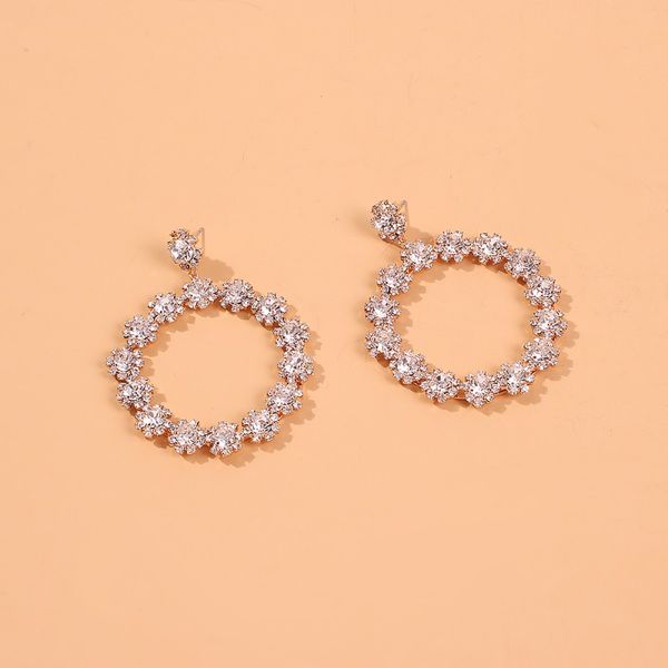 trendy silver round rhinestone fashion dangler earrings wreath eardrop jewelry accessories for women girl gift lalynnly e71351
trendy silver round rhinestone fashion dangler earrings wreath eardrop jewelry accessories for women girl gift lalynnly e71351