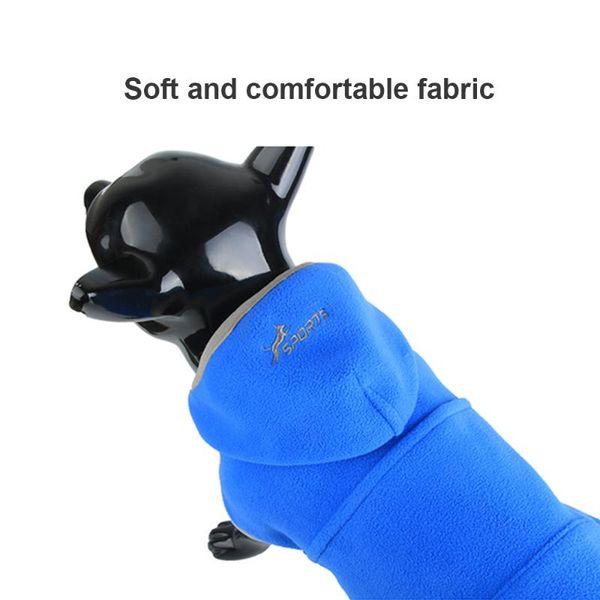 fashion xs blue pet dog clothes fleece warm solid color fleece sweater