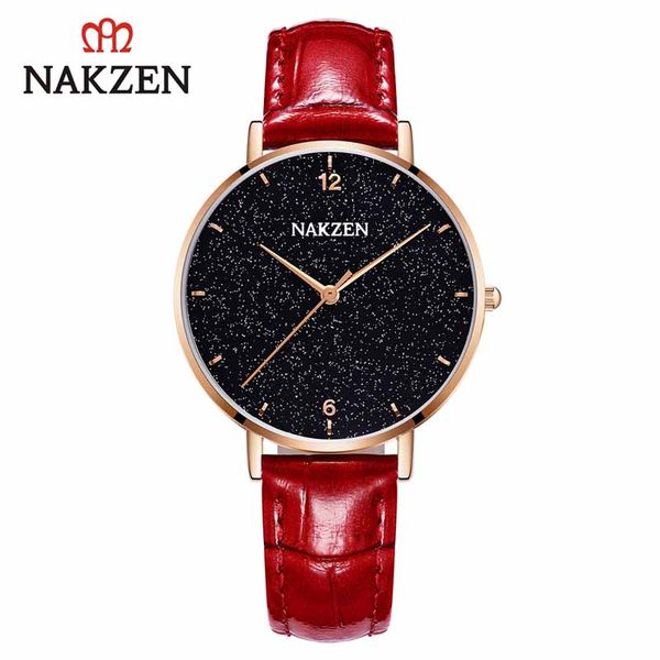nakzen brand quartz ladies watch leather wristwatch life waterproof women watches simple clock gifts for womens reloj, Slivery;brown
nakzen brand quartz ladies watch leather wristwatch life waterproof women watches simple clock gifts for womens reloj, Slivery;brown