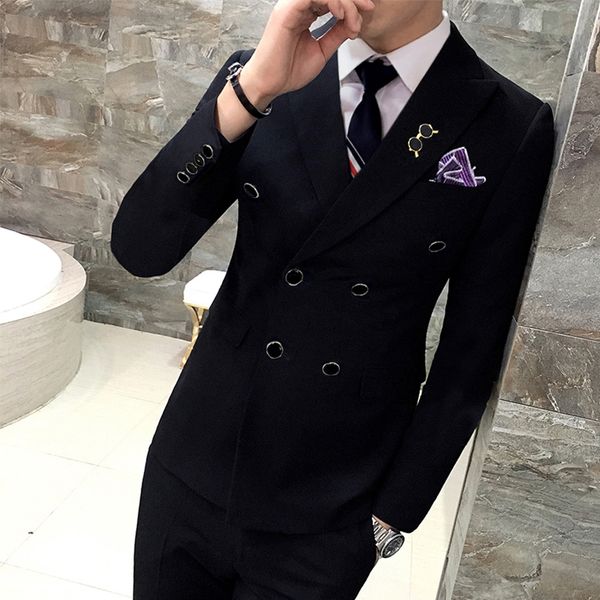 jackets + pants ) solid color double breasted suit groom wedding suits men dress suit dinner party prom formal business, White;black
jackets + pants ) solid color double breasted suit groom wedding suits men dress suit dinner party prom formal business, White;black