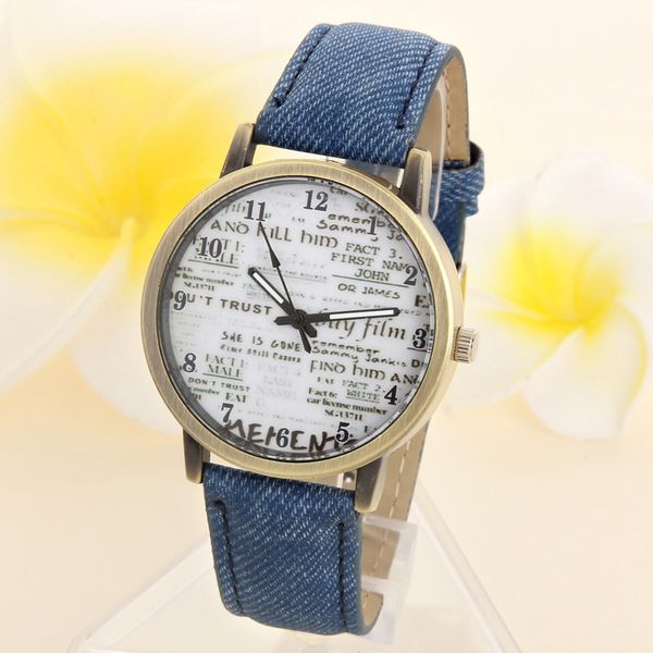 watches women men fashion vintage casual quartz analog sports denim fabric relogio masculino news wrist watch horloges, Slivery;brown
watches women men fashion vintage casual quartz analog sports denim fabric relogio masculino news wrist watch horloges, Slivery;brown