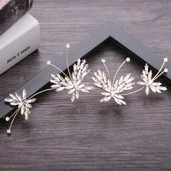 korean bride wedding headwear golden horse eye diamond butterfly crystal edge clamp grace show temperament wedding hair decorate, Silver
korean bride wedding headwear golden horse eye diamond butterfly crystal edge clamp grace show temperament wedding hair decorate, Silver