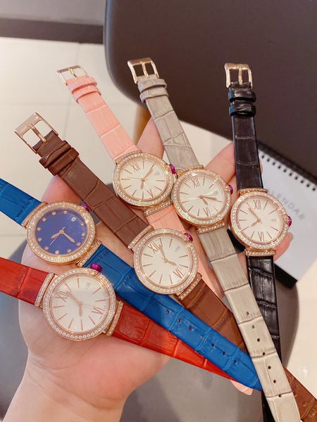 wristwatches women designer watches 33mm quartz movement lady diamond watch fashion round leather strap casual, Slivery;brown
wristwatches women designer watches 33mm quartz movement lady diamond watch fashion round leather strap casual, Slivery;brown