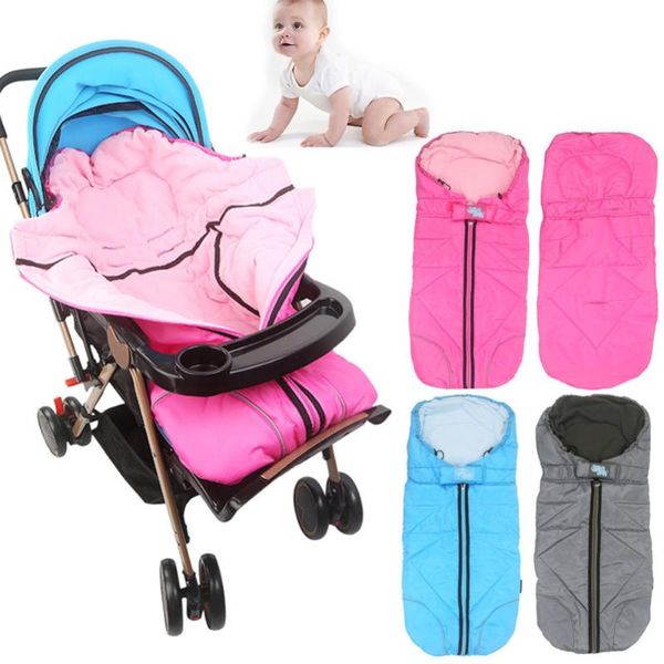 Outdoor Baby Stroller Sleeping Bag Tour Waterproof Bag Baby Stroller Sleeping Warm Footmuff Kids Envelope Pad Cushion