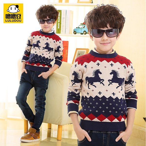 child sweater autumn and winter children's clothing sweater child long-sleeve boys thickening basic o-neck, Blue
child sweater autumn and winter children's clothing sweater child long-sleeve boys thickening basic o-neck, Blue
