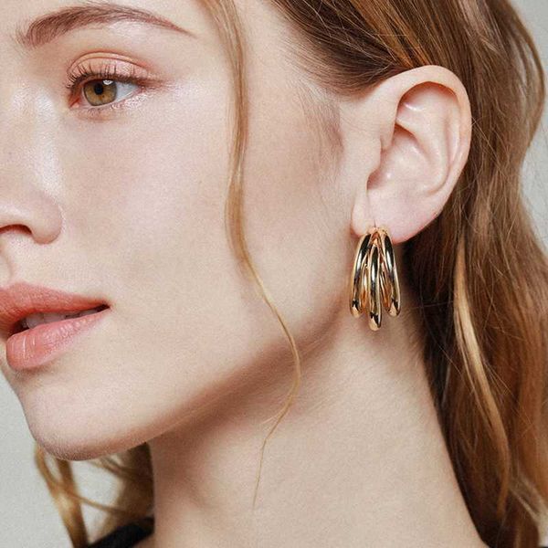 punk circular chunk hoop earrings for women minimalist vintage geometric gold silver color metal earring trendy jewelry, Golden;silver
punk circular chunk hoop earrings for women minimalist vintage geometric gold silver color metal earring trendy jewelry, Golden;silver