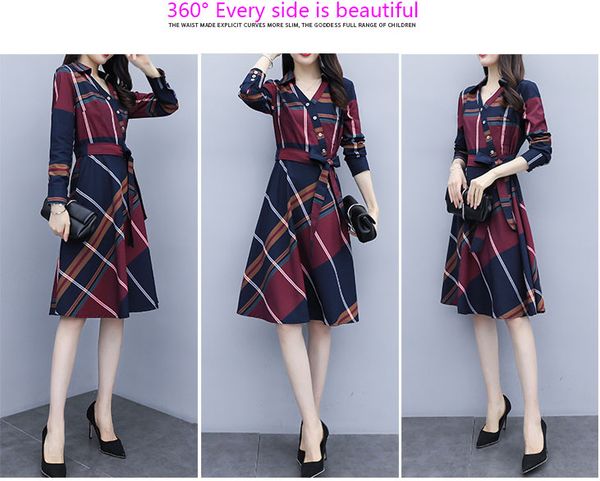 2019 spring and autumn new slim v-neck dress women's long-sleeved long paragraph a word korean temperament skirt, Black;gray
2019 spring and autumn new slim v-neck dress women's long-sleeved long paragraph a word korean temperament skirt, Black;gray