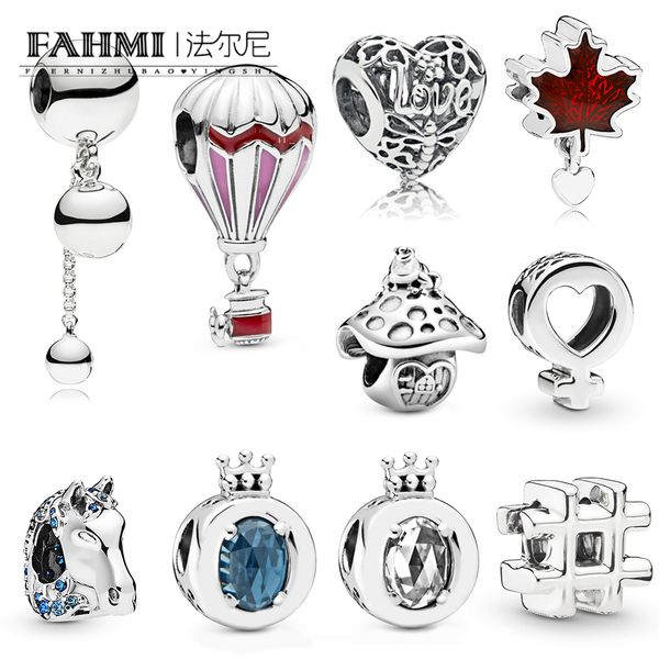 fahmi 100% 925 sterling silver red air balloon blue sparkling crown o promise of spring heart charm lady gift beads, Black
fahmi 100% 925 sterling silver red air balloon blue sparkling crown o promise of spring heart charm lady gift beads, Black