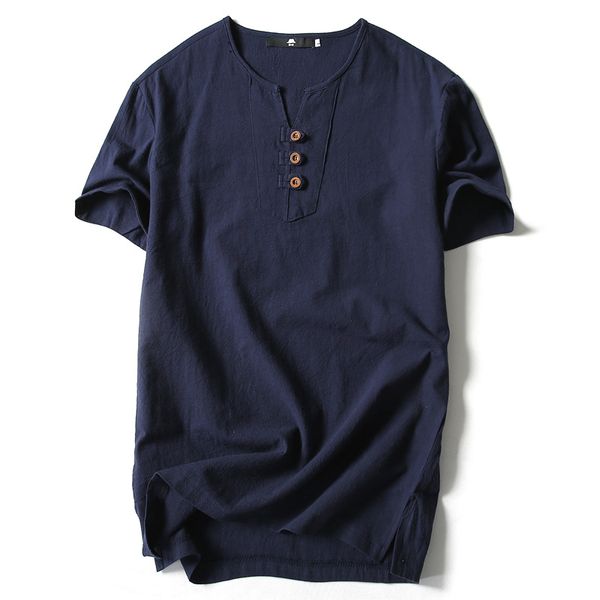 2020 summer men's T-shirt Japanese men's thin linen short-sleeved casual cotton T-shirt bottoming shirt
2020 summer men's T-shirt Japanese men's thin linen short-sleeved casual cotton T-shirt bottoming shirt