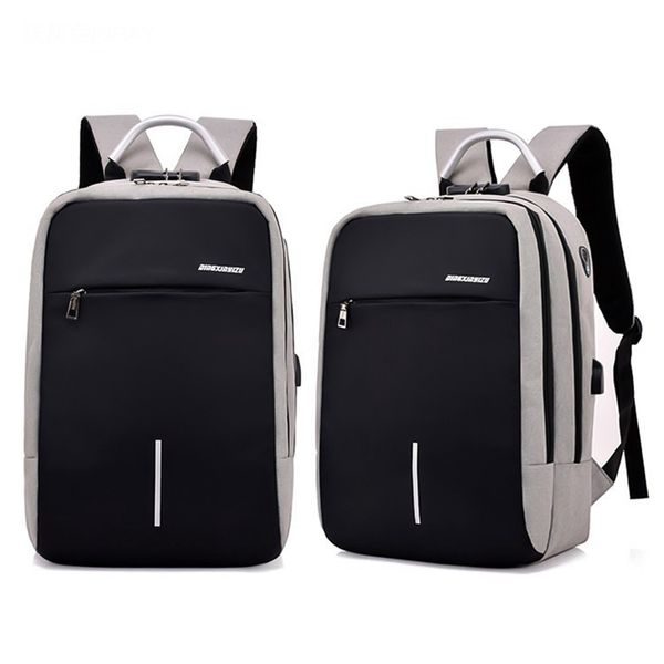 1 pc password lock anti-theft backpack men usb charging computer bag business casual backpack laptravel double shoulder bag
1 pc password lock anti-theft backpack men usb charging computer bag business casual backpack laptravel double shoulder bag