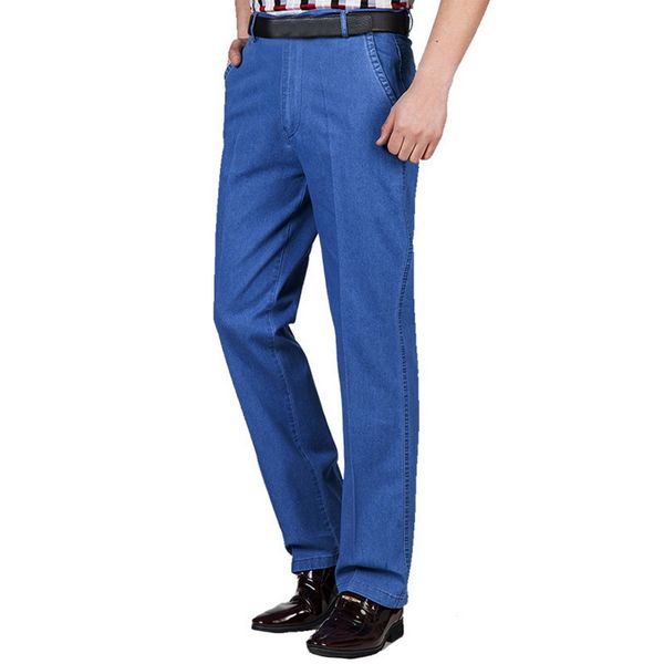 men high waist jeans cotton thin thick section classic stretch jeans black blue male denim pants spring autumn overalls size 42
men high waist jeans cotton thin thick section classic stretch jeans black blue male denim pants spring autumn overalls size 42