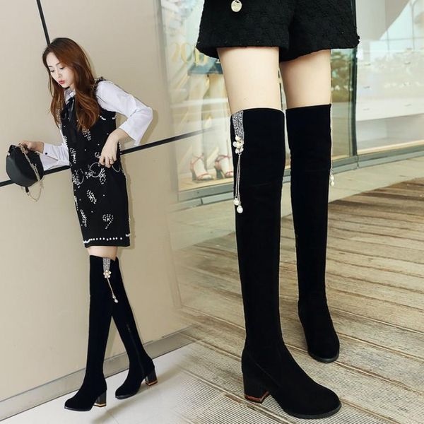 2019 autumn boots pu solid color matte boots suede womens winter fashion over-the-knee zip square heel rubber black thigh boot
2019 autumn boots pu solid color matte boots suede womens winter fashion over-the-knee zip square heel rubber black thigh boot