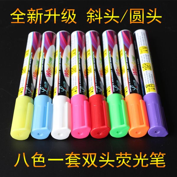 blackboard special highlighter led electronic board luminous pen glass plate liquid writing pen set of eight-color brush, Black;red
blackboard special highlighter led electronic board luminous pen glass plate liquid writing pen set of eight-color brush, Black;red