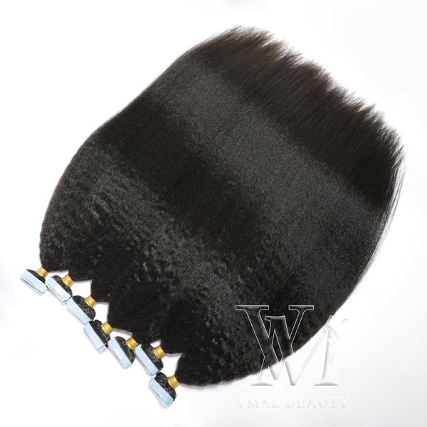 vmae malaysian cuticle aligned vrigin pre bonded natural color 100g kinky straight tape ins human hair extensions, Black
vmae malaysian cuticle aligned vrigin pre bonded natural color 100g kinky straight tape ins human hair extensions, Black