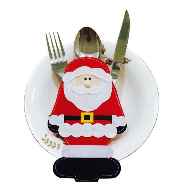 1 pc santa claus costume knives and forks cover pockets bag dinner tableware holder christmas party gift decoration supplies
1 pc santa claus costume knives and forks cover pockets bag dinner tableware holder christmas party gift decoration supplies
