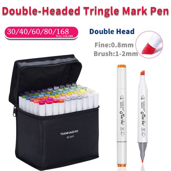 white graphic marker pen set double headed art pen for students sketch art markers painting drawing supplies 30/40/60/80 color
white graphic marker pen set double headed art pen for students sketch art markers painting drawing supplies 30/40/60/80 color