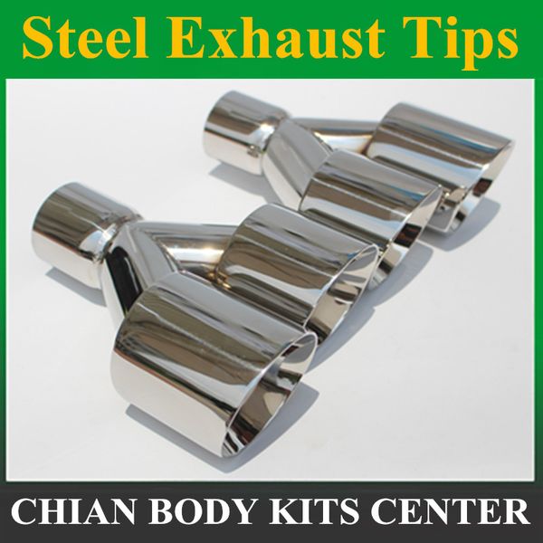 1pair 63mm inlet 89mm outlet stainless steel car exhaust tip universal exhaust muffler dual tips for any cars
1pair 63mm inlet 89mm outlet stainless steel car exhaust tip universal exhaust muffler dual tips for any cars