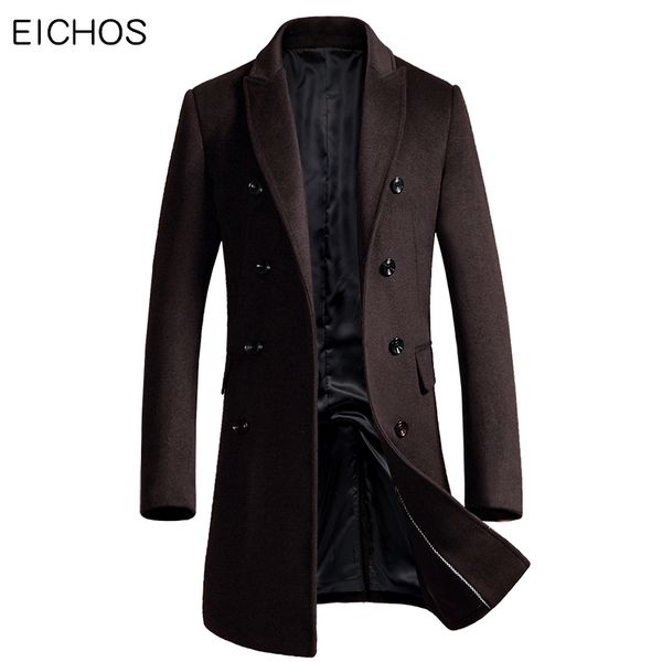 eichos korean men coat fashion double breasted cardigan wool coat men slim long mens overcoat 2018 new peacoat manteau homme, Black
eichos korean men coat fashion double breasted cardigan wool coat men slim long mens overcoat 2018 new peacoat manteau homme, Black