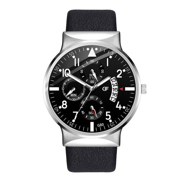 man leather watch whatever late anyway letter watches new pointer glow horloges mannen business calendar watch quality 102, Slivery;brown
man leather watch whatever late anyway letter watches new pointer glow horloges mannen business calendar watch quality 102, Slivery;brown