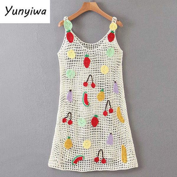 casual dresses multicolor fruit appliques crochet dress women sleeveless v neck a-line mini female tank summer beach ljpz9282, Black;gray
casual dresses multicolor fruit appliques crochet dress women sleeveless v neck a-line mini female tank summer beach ljpz9282, Black;gray