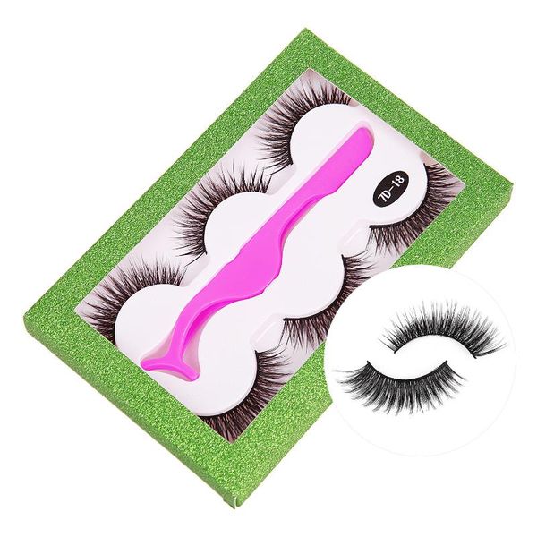 false eyelashes 3 pairs 3d natural long fake eye lashes tweezer set handmade full strip lashe makeup extension tools with box
false eyelashes 3 pairs 3d natural long fake eye lashes tweezer set handmade full strip lashe makeup extension tools with box