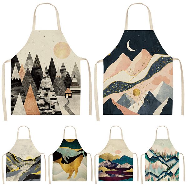 1pcs scenic painting kitchen aprons for women cotton linen bibs household cleaning pinafore home cooking apron 53*65cm wql0136
1pcs scenic painting kitchen aprons for women cotton linen bibs household cleaning pinafore home cooking apron 53*65cm wql0136