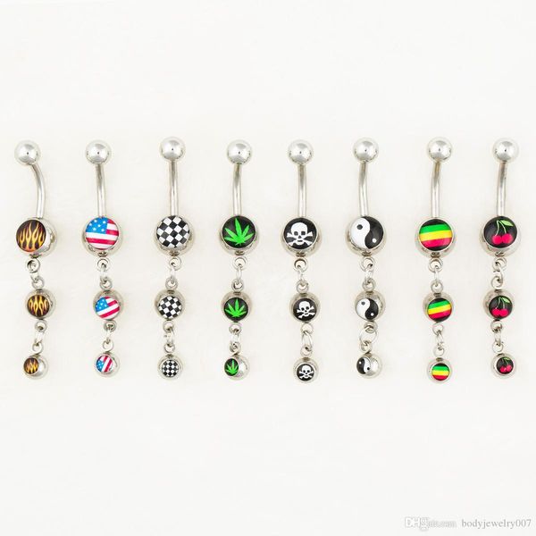 d0562-1 ( 8 mix logos) body jewelry nice style navel belly ring 10 pcs mix colors stone drop shipping factory price, Silver
d0562-1 ( 8 mix logos) body jewelry nice style navel belly ring 10 pcs mix colors stone drop shipping factory price, Silver
